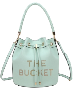 The Bucket Hobo Bag with Wallet TB1-L9018 TURQUOISE